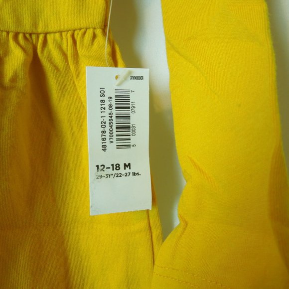 Fit & Flare Solid Yellow Long Sleeve 12-18M to 5T - Picture 3 of 13
